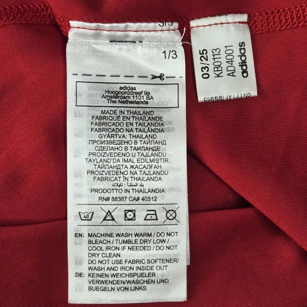 Adidas Men Shirt 2XL Red‎ Activewear Logo Sleeveless